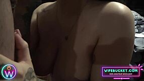 in this homemade story, wifebucket waterboards him with pussy and squirts all over