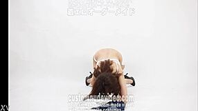 I watch mature woman pose seductively.