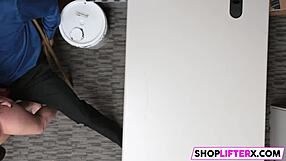 Caught Shoplifting? Get Punished With Hard Penis Blowjob