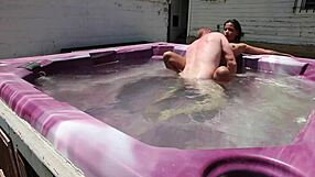Dayanara Sizzles in Hot Tub Skinny Dip