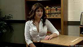 Hot teacher seduces lesbians in lustful whipping and gags play