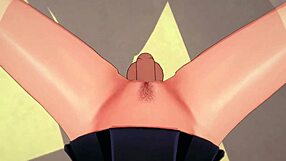 i moan while masturbating my pussy to orgasm, big tits and cumshot in this sexy hentai hardcore with kugisaki nobara