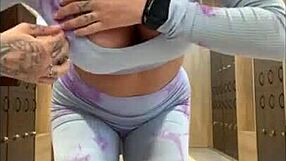 i show off my huge tits in the best pov with mature accent and tattoos