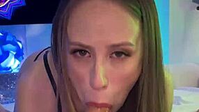 Naughty Cutie Jackie Hoff Rides Big Natural Tits In Doggystyle!