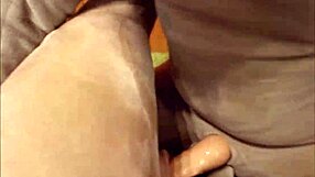 Intense fucking of sex doll in every hole