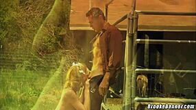 19 year old teen brooke banner stepdad shoots load on belly