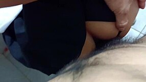 Emotional anal fuck with college student in bathroom