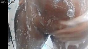 cyndy blackslave takes a shower under her master's command