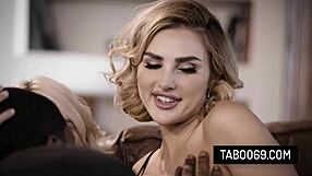 Black stud fucks girlfriend Kenzie Anne and bestie Kenna James threesome!