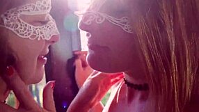 amateur threesome with two girls kissing and one guy in polyamory