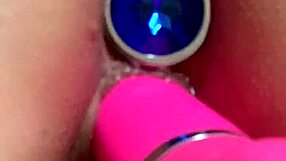 Latina Wife Squirt Real with Dildo in Homemade Anal Fun