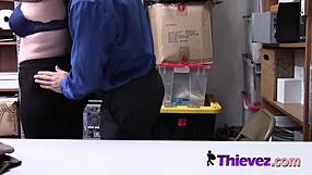 She said, 'Bend over for my huge cock, thick white chick.'