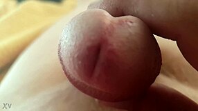 Want to see some intense cock play with cum and masturbation?