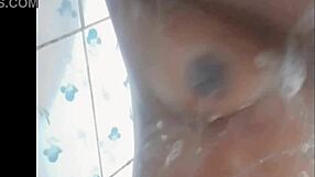 cyndy blackslave takes a shower under her master's command