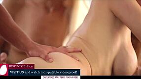 Does This Blonde Teen Join the Gangbang with Monster Cocks?