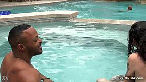 Lydia Black seductive bisexual scene with both men and their big black big cocks