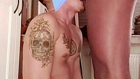 Enjoy sucking until the milk comes out in this gay interracial video