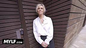 British Milf Frankie Drops Panties for Credit on Shag Street