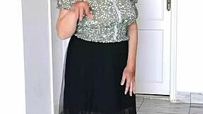 Busty milf dances with big tits