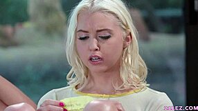 Adria Rae, Chloe Cherry, And Lily Love Engage In Lesbian Threesome With Kissing, Face Sitting, Cunilingus, And Tribbing