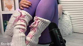 ups asmr sonidos húmedos y calientes sobre mis leggins