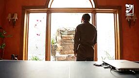 Axxxteca lucky guy fucks girlfriend Raven Bay