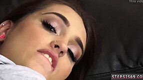 Friend's Stepbrother Fucks Playmate's Sister While Sucking.