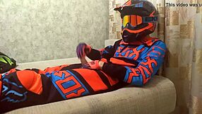 Gay Bikers in Costumes Playing Motocross?