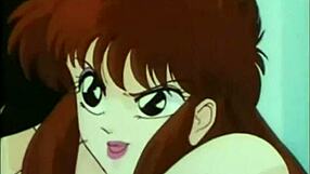 asian teen with big tits in anime strapon threesome cumshot