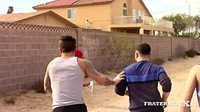 Bitch Swings Hips While Taking Multiple Dicks In A Gay Group Scene.