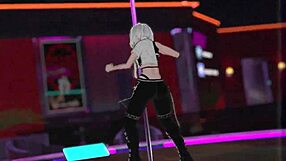 Detailed Vrchat Pole Dancing Performance In Virtual Reality