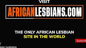 I saw these ebony babes lickin' their wet pussies outdoors!