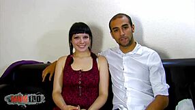 Young Spanish amateur gives explosive blowjob in casting!