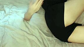 Teen 18 masturbates and destroys her small tits pussy uncensored