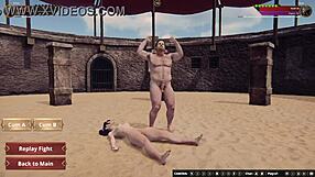 Ethan vs Desa II in Rough Naked 3D Anal Fight