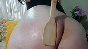 strong bastinado session on latina big ass