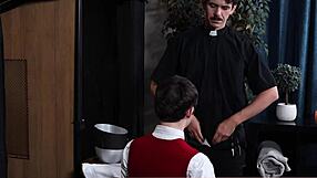 Sexy Hot Stud Pastor Receives Anal Blowjob and Assfucking in Special Confession