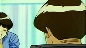 asian teen with big tits in anime strapon threesome cumshot