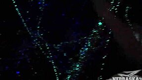 Skinny Model Areana Fox's Wild Glowstick Experiment Backstage