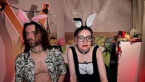 Our Cute Blonde Streamer Dances Seductively in Bedroom. Skinny Young 18+ Submits with Blue Eyes.