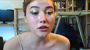 i dive deep into throating dildo gagging adventures with blonde slut vibrator