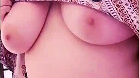 This dirty hippie step mommy says, 'Sit on my face and enjoy my big tits'