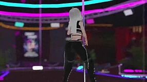 Detailed Vrchat Pole Dancing Performance In Virtual Reality