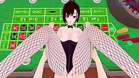 Shizuka Mikazuki and Beatrix Amerhauser in bunny outfits from Zom 100 POV hentai