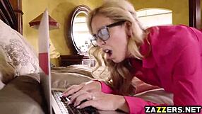 feeling the intense pleasure as kyle mason fucks cherie deville's pussy doggy