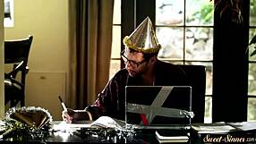 In a fantasy world, a lovely teen with natural tits gets deeply banged in missionary pose by her lover.