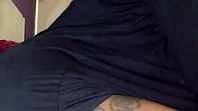 I'm playing with my ass in bed, wearing a thong