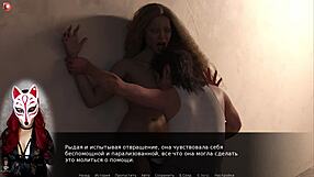 Blonde milf in cosplay and costumes engages in rough outdoor sex with big tits on display.