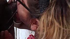 Shemale In Crossdressing Takes Creampie On Face In Public Drive