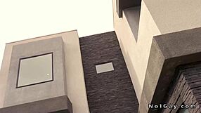 Gay Assistant Bends Over for Nine Inch BBC in Bedroom